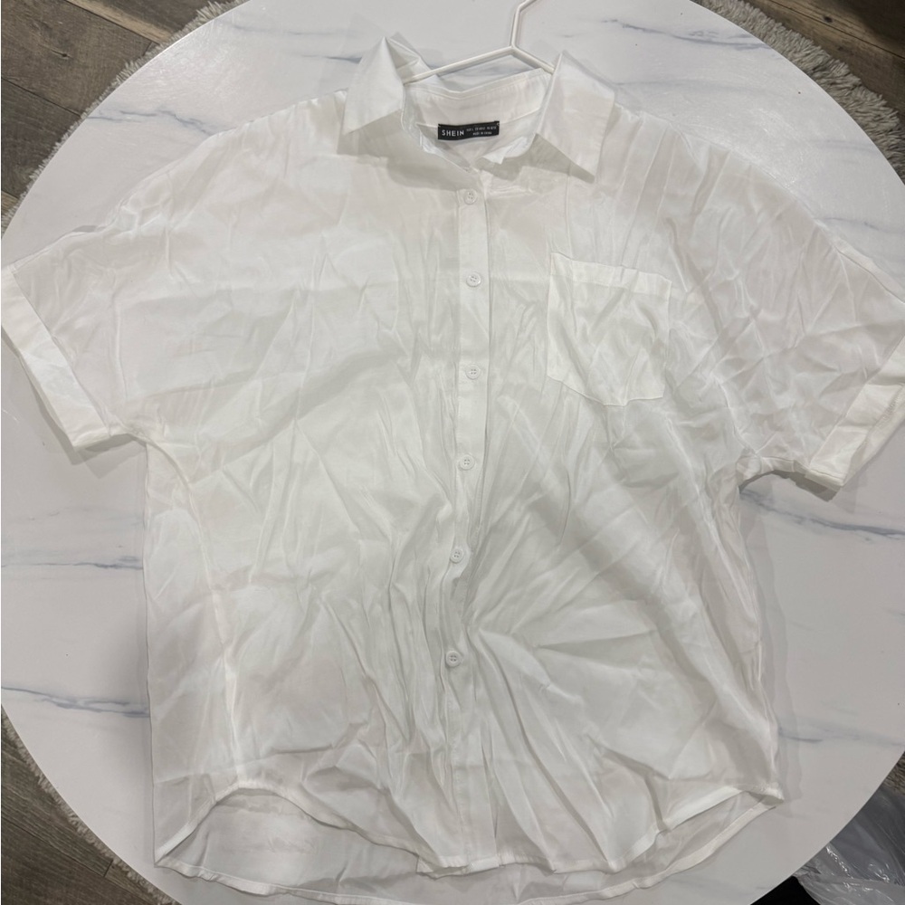 SHEIN White Short Sleeve Blouse